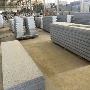 Flamed G654 Cambodia Granite Slab For Sale