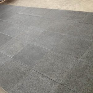 flamed finish black pearl granite pavers for patios