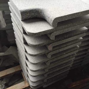 Bullnose Long Edge Silver Grey Granite for Swimming Pool Coping