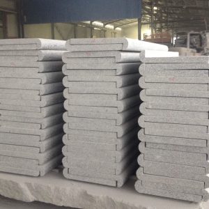 Bullnose Long Edge Silver Grey Granite