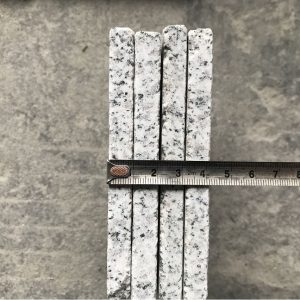 1mm thickness Flamed Silver Grey Granite Cambodia Stone Tiles