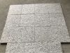 Flamed Square Silver Grey Granite Tiles Light Gray Cambodia Stone for Sale