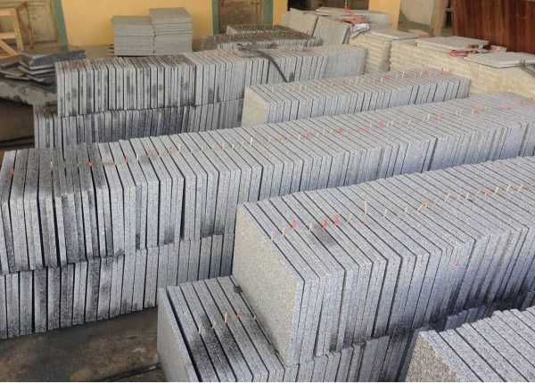 40x30cm Flamed Silver Grey Granite G603 Cambodia Granite Stone Tiles