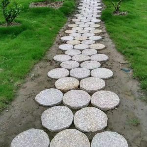 Round G603 granite Silver Grey Granite flagstone stepping stone