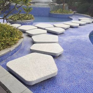 Cambodia stone G603 granite flagstone stepping stone