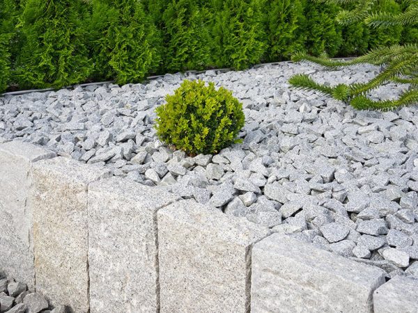 Natural Split Garden Fence Silver Grey Granite G603