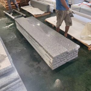 Natural Split Silver Grey Granite G603 Step Stair