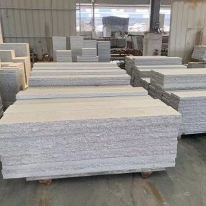 Natural Split Silver Grey Granite G603 Granite White Grey Stair Step Stone