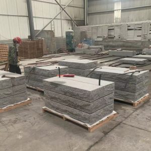 100% Natural Split Silver Grey Granite G603 Granite White Grey Stair Step Stone