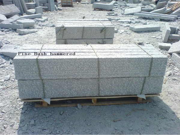 Bush Hammered G603 Granite Silver Grey Granite Fence for Garden