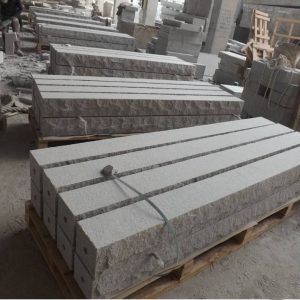 Natural split G603 Granite Silver Grey Granite Fence for Garden