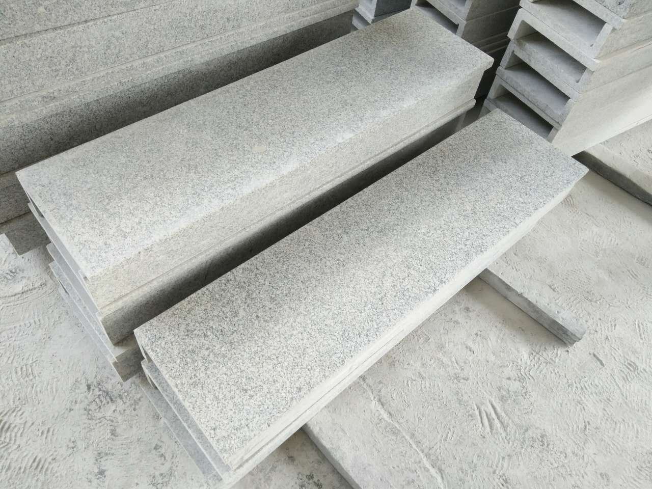 L Shape Granite 603 Kerb Stone Silver Grey Granite